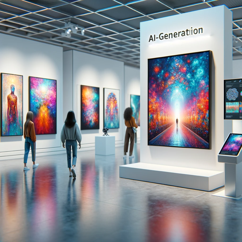 A digital art exhibition